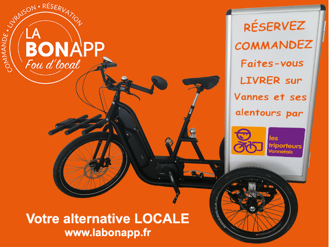 LaBonApp Plateforme locale de réservation commande en ligne livraison restaurants commerces centre ville VAnnes LABpnApp